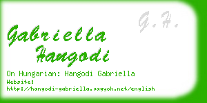 gabriella hangodi business card